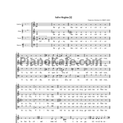 Ноты Ф. Сориано - Мотет "Salve Regina 1" - предпросмотр