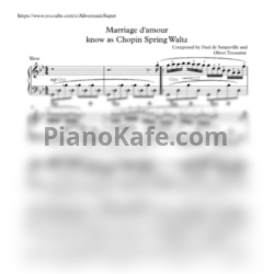 Ноты П. де Сенневиль - Mariage d'Amour (Версия 3) - предпросмотр