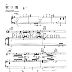 Ноты The Eagles - Wasted time - предпросмотр