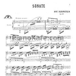 Ноты Антон Рубинштейн - Соната №4 (Op. 100) - предпросмотр