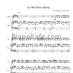 Ноты Alec Benjamin - Let me down slowly