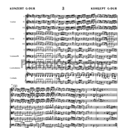 Ноты И. Бах - Концерт №3 соль мажор (BWV 1048) - предпросмотр