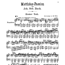 Ноты И. Бах - Страсти по Матфею (BWV 244) - предпросмотр