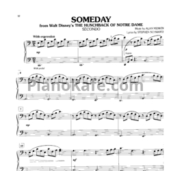 Ноты Alan Menken - Someday (для 2 фортепиано) - PianoKafe.com