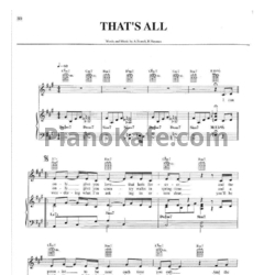 Ноты Michael Buble - That's all - предпросмотр