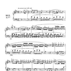 Ноты Д. Скарлатти - Соната K377 - предпросмотр