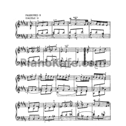 Ноты И. Бах - Французская увертюра (сюита) для клавира. Паспье II (BWV 831) - предпросмотр