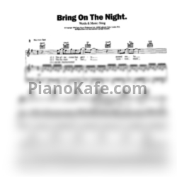 Ноты The police - Bring on the night - предпросмотр