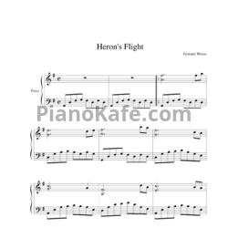 Ноты Edward Weiss - Heron's flight - предпросмотр