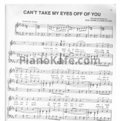 Ноты Bob Gaudio - Can't take my eyes off you - предпросмотр