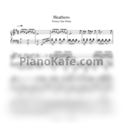 Ноты Twenty one pilots - Heathens (Версия 2) - предпросмотр