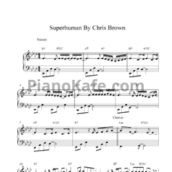 Ноты Chris Brown Feat. Keri Hilson - Superhuman - предпросмотр