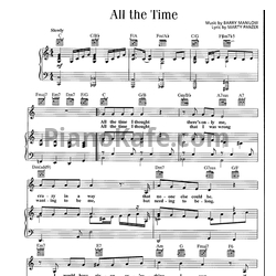 Ноты Barry Manilow - All the time - предпросмотр