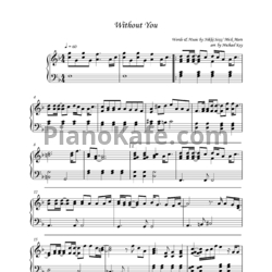 Ноты Mariah Carey - Without you - предпросмотр