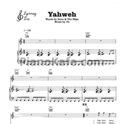 Ноты U2 - Yahweh - предпросмотр