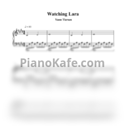Ноты Yann Tiersen - Watching Lara (Вадим Дашевский cover) - предпросмотр