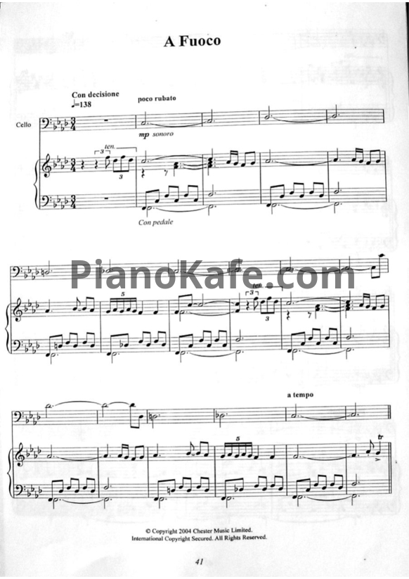 Ноты Ludovico Einaudi - A fuoco - PianoKafe.com