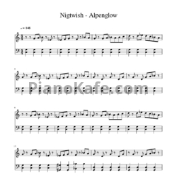 Ноты Nightwish - Alpenglow - предпросмотр