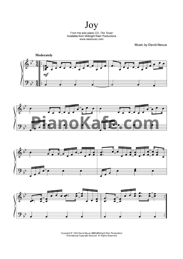 Ноты David Nevue - Joy - PianoKafe.com
