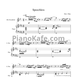 Ноты Dan + Shay - Speechless (Саксофон-альт, фортепиано)