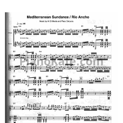 Ноты Al Di Meola and Paco DeLucia - Mediterranean sundance / Rio anco - предпросмотр