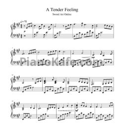 Ноты Yuki Kajiura - A tender feeling - предпросмотр