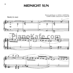 Ноты Lionel Hampton, Sonny Burke, Johnny Mercer - Midnight sun