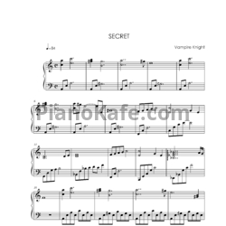 Ноты Takefumi Haketa - Secret