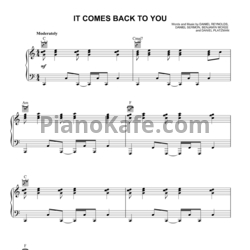 Ноты Imagine Dragons - It comes back to you - предпросмотр