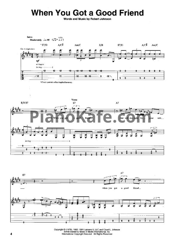 Ноты Eric Clapton - Me and Mr. Johnson (Книга нот) - PianoKafe.com