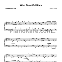 Ноты Yiruma - What beautiful stars - предпросмотр
