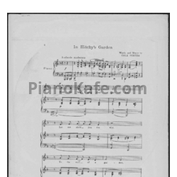 Ноты Cole Porter - In Hitchy's garden - предпросмотр