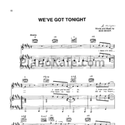 Ноты Bob Seger - We've got tonight