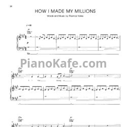 Ноты Radiohead - How I made my millions - предпросмотр