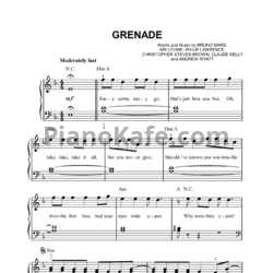 Ноты Bruno Mars - Doo-Wops & hooligans (Книга нот) - предпросмотр