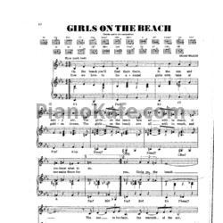 Ноты The Beach Boys - Girls on the beach