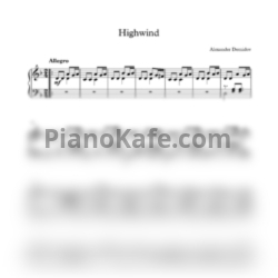 Ноты Alexander Demidov - Highwind