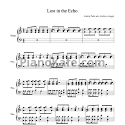 Ноты Linkin Park - Lost in the echo - предпросмотр