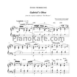 Ноты Ennio Morricone - Gabriel’s oboe - предпросмотр