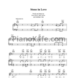 Ноты Journey - Stone in love - предпросмотр