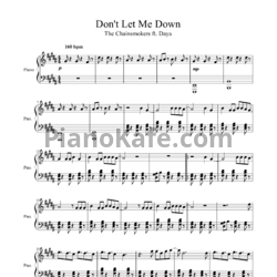 Ноты The Chainsmokers feat. Daya - Don't let me down