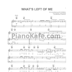 Ноты Nick Lachey - What's left of me - предпросмотр