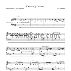 Ноты Dirk Maassen - Crossing oceans - предпросмотр