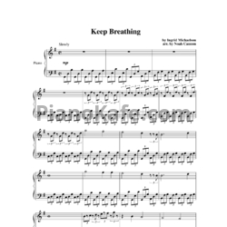 Ноты Ingrid Michaelson - Keep breathing - предпросмотр