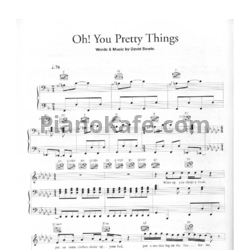 Ноты David Bowie - Oh! You pretty things - предпросмотр