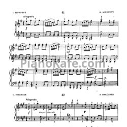 Ноты Исаак Беркович - Этюд №33 - предпросмотр