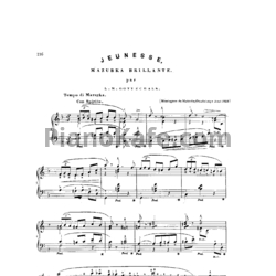 Ноты Луи Моро Готшалк - Jeunesse (Op. 70) - предпросмотр