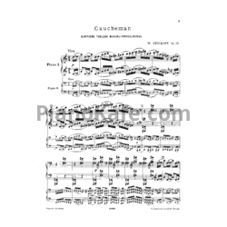Ноты Владимир Ребиков - Cauchemar. Музыкально-психологическая картина (Op. 26) для 2 фортепиано в 4 руки - предпросмотр