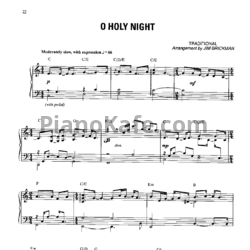 Ноты Jim Brickman - O holy night - предпросмотр