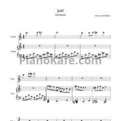 Ноты Radiohead - Just - предпросмотр